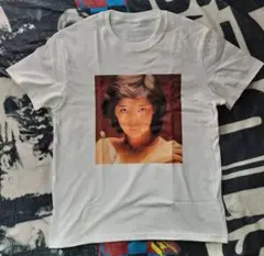 山口百恵 Tシャツ　白　ホワイト　歌手　アイドル　昭和レトロ