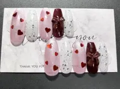 【現品】 マグネット ハート バレンタインネイル