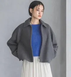 A part by ウールジャケットコート