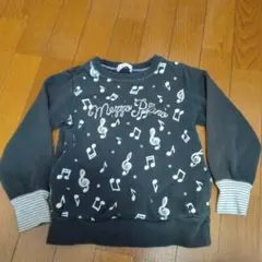 mezzo piano 音符プリント トレーナー 120