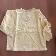 TRUSSARDI BABY イエロー長袖薄手トレーナー
