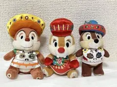 チップとデール ディズニーリゾート ぬいぐるみ キーホルダー 3体セット