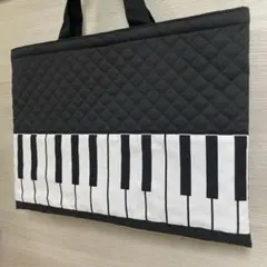 【43】ハンドメイド キルティング ピアノレッスンバッグ 裏地なし 男の子女の子