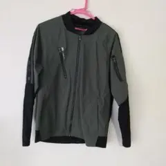 カーキ色 ナイロンジャケット Lサイズ