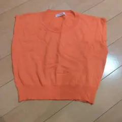 fifth ノースリーブニット オレンジ