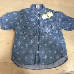STUDIO SEVEN 星柄 半袖シャツ　オープンシャツ　デニムシャツ