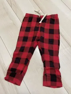 baby GAP 赤黒チェックパンツ 12-18ヶ月　80 レギンス
