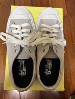 converseコンバース　ジャックパーセル　ライトグレー　スニーカー　22.5