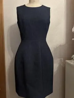 anayi ワンピース　紺色　Sサイズ　上品　清楚　発表会　ノースリーブ