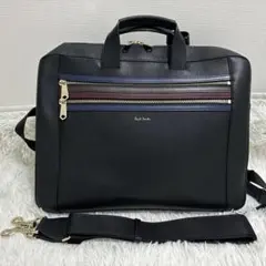 美品 Paul Smith ビジネスバッグ 3wayバック リュック ブラック