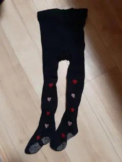 ベビー・キッズ　ハート柄タイツ　85cm
