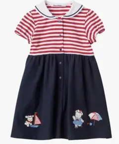 新品タグ付き✴︎familiar 半袖ワンピース 80
