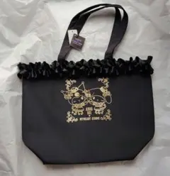 ANNA SUI フリル付きトートバッグ 黒のサムネイル