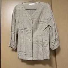 ブージュルード　レース　ボレロ　ベージュ