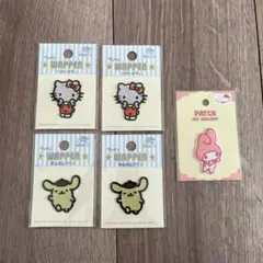 sanrio サンリオ　ハローキティ　マイメロディ　プリン　刺繍ワッペンセット