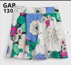 GAP　130-140　スカッツ　スカート　インナーパンツ付　花柄　レトロ柄