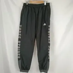 adidas　ナイロンパンツ　M　黒　THREE STRIPES　B6368