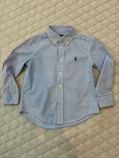 Ralph Lauren ボタンダウンシャツ 青白ストライプ