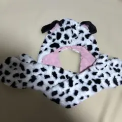 美品　匿名発送　101匹わんちゃんマフラーキャップ　手袋付き帽子　袋付き