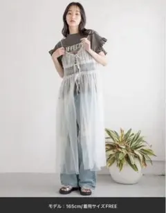 LOWRYSFARM 2WAYチュールキャミワンピース