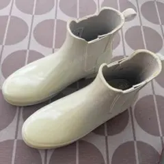 中古 HUNTER ハンターレインシューズ　白　24.5-25cmのサムネイル