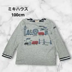 MIKIHOUSE ロンドンバス 長袖Tシャツ 100cm ミキハウス