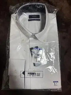 PERSON'S ボタンダウン ホワイトシャツ L