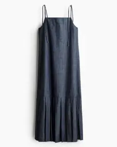 H&M エイチアンドエム デニムAラインワンピース XS