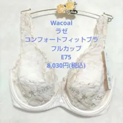 E75ワコール❤️ラゼ　フルカップ　コンフォートフィットブラ　ブラジャー単品