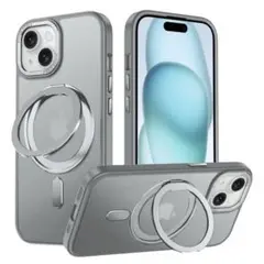 iPhone15 ケース Magsafe対応 カバー 回転スタンド Uovon
