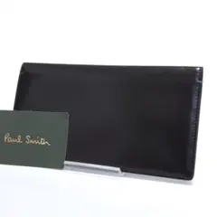【美品】Paul Smith ポールスミス 長財布 二つ折り レザー ブラック