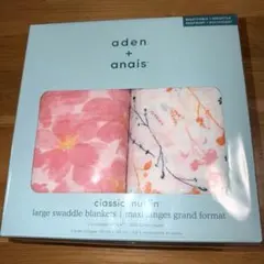 新品♡aden +anais♡オーガニックムスリン 大判おくるみ 2枚セット花柄