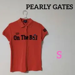 パーリーゲイツ　レディース　ゴルフウェア　半袖　ポロシャツ　オレンジ　0