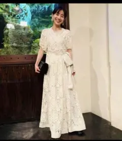 yourmle backribbon flower jacquard ワンピース - メルカリ
