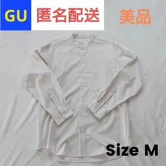 ジーユ GU バンドカラーシャツ M 美品