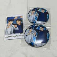 ハイキュー ビスケット 缶バッジ キャラポトレ 赤葦京治 影山飛雄