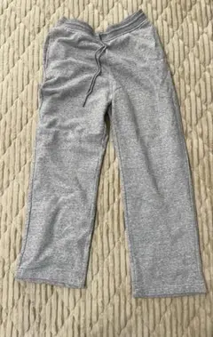 ユニクロ UNIQLO スウェット ワイドパンツ L グレー ルームウェア