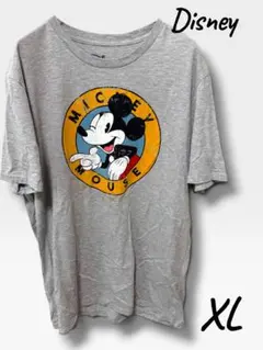 ✨アメリカ直輸入✨US古着Disney ミッキーマウス Tシャツ グレー XL
