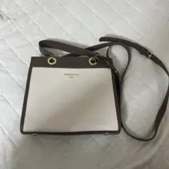 SIXMAX & MOXIU ショルダーバッグ ホワイト/ブラウン