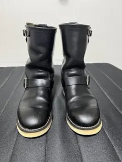 【美品】REDWINGエンジニアブーツ2974 US7 7D 美品 06年】レッドウィング 2974 エンジニア ブラック ホーウィン