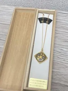 象嵌 ペンダントネックレス ゴールド 伝統工芸