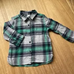 GAP チェック柄長袖シャツ90㎝