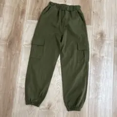 SHEIN購入　カーキ　カーゴパンツ　130
