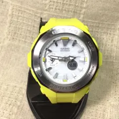 良品お洒落な CASIO BABY-G デジタル腕時計 イエローモデル