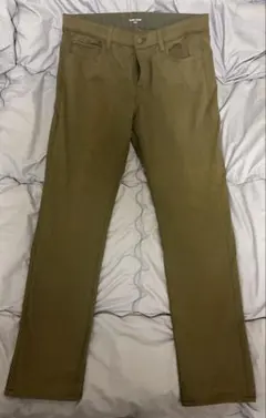 【美品】グローバルワーク モーションテックスリムパンツ カーキ Lサイズ