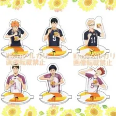ハイキュー カレーメシ 特典 アクリルスタンド フタ止め 全6種セット