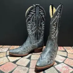 ウエスタンブーツ　本革　レザ23.5cm Friendship リザード　希少