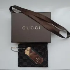 GUCCI ドッグタグスタイルキーホルダー 値下げ。