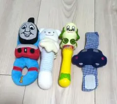 トーマス・Hotman・ワンワン・クルマのシャカシャカ　4点セット