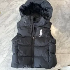 Polo Ralph Lauren フード付きダウンベスト 4サイズ 黒